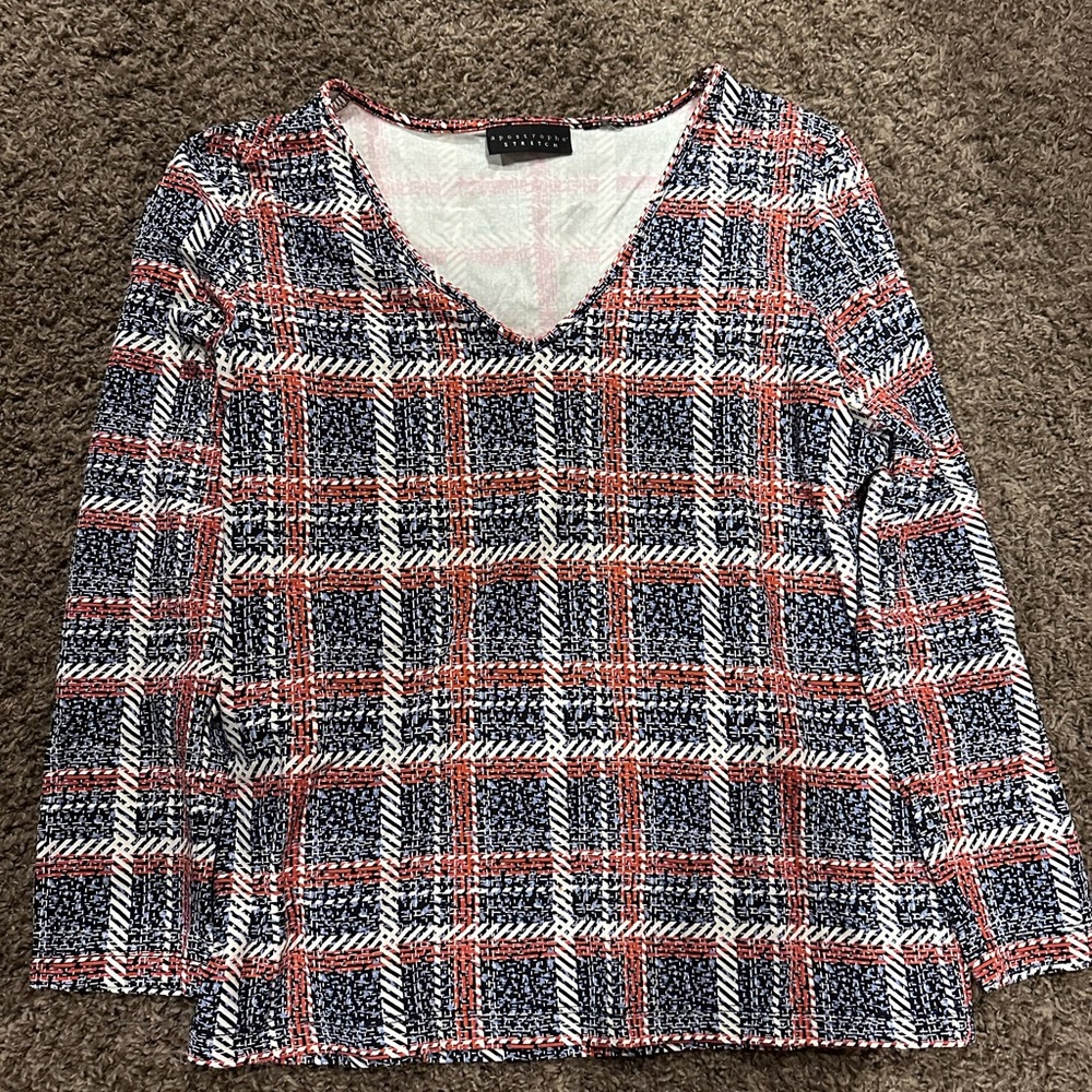 Apostrophe 3/4 Sleeve Blouse Size S/M